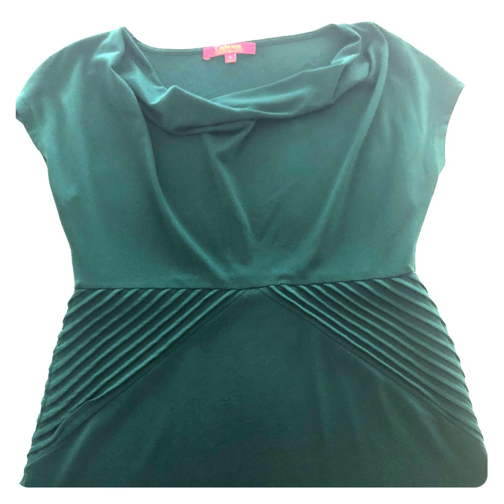 Forest green Catherine Malandrino knit blouse